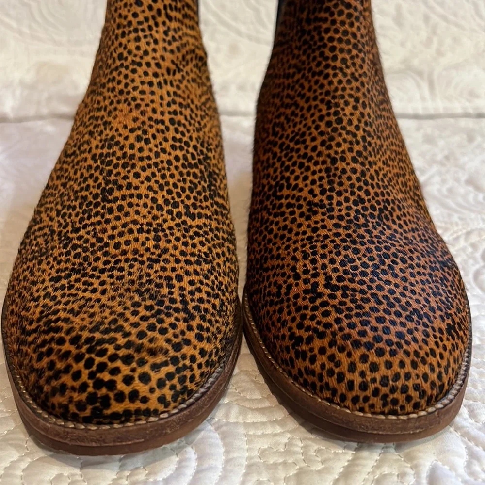 The Ainsley Chelsea Boot‎ in Spotted Calf Hair, size 7